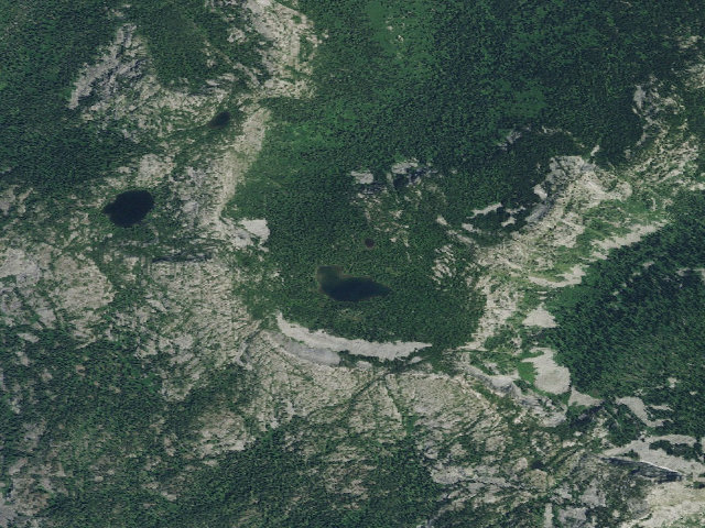 Aerial image of West Fork Lake