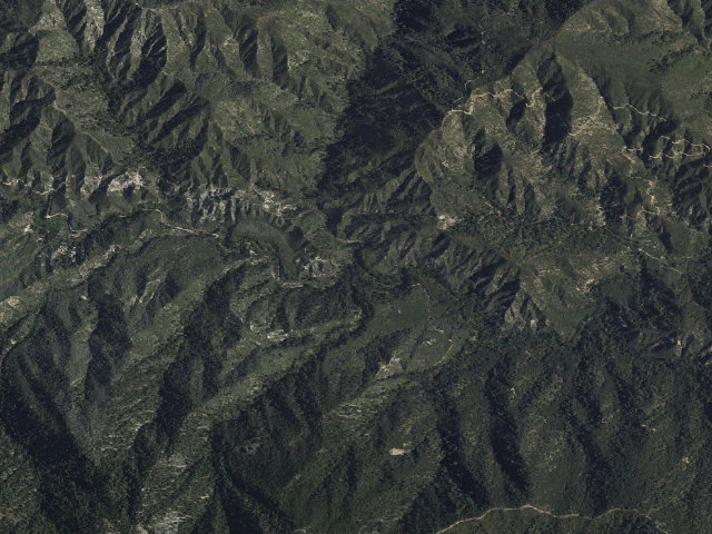 Aerial image of West Fork Trail Camp