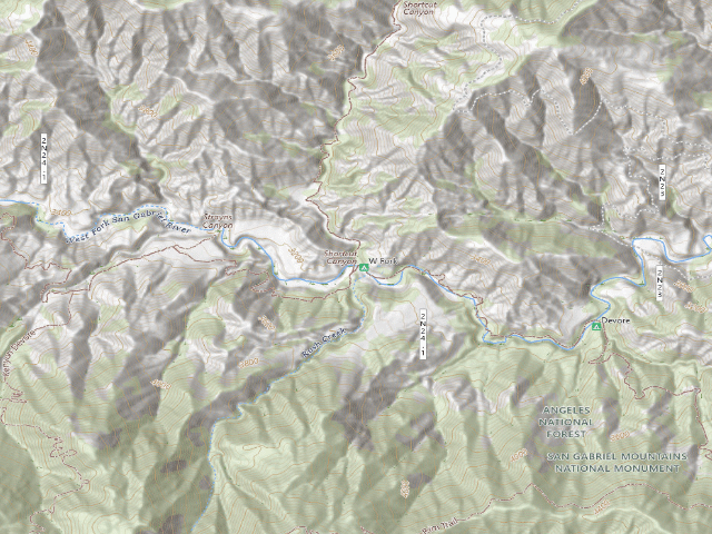 USGS topographic map of West Fork Trail Camp