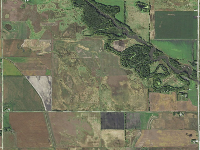 Aerial image of West Fork WMA