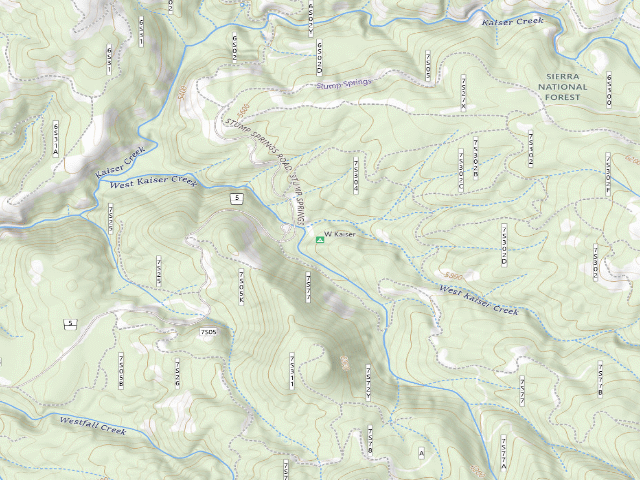 USGS topographic map of West Kaiser