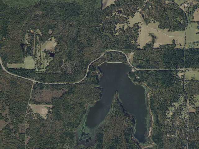 Aerial image of West Lake Crockett Recreation Area
