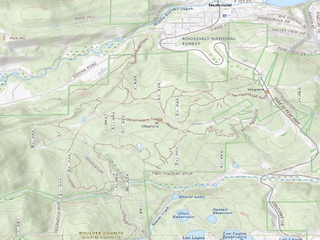 USGS topographic map of West Magnolia