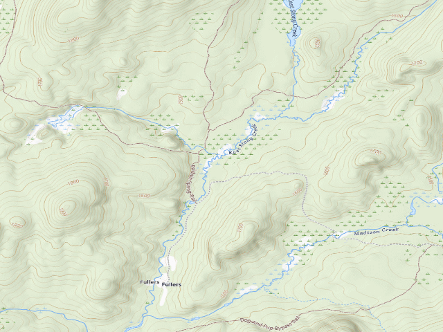 USGS topographic map of West Stony Creek Rd Campsite (Wilcox Lake Wild Forest)