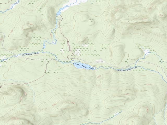 USGS topographic map of West Stony Creek Rd (Wilcox Lake Wild Forest)