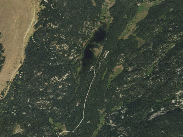 Aerial image of West Tensleep Lake