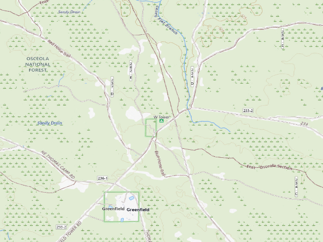 USGS topographic map of West Tower