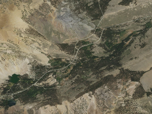 Aerial image of West Virginia Creek