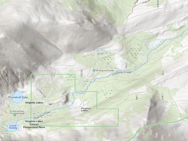 USGS topographic map of West Virginia Creek