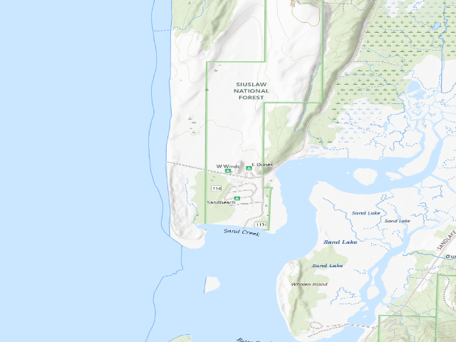 USGS topographic map of West Winds
