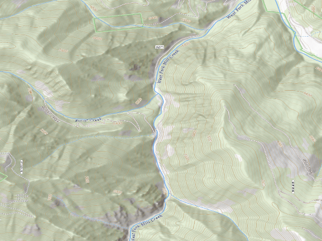 USGS topographic map of Westforkmill-01A