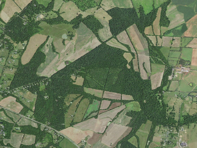 Aerial image of Weston WMA