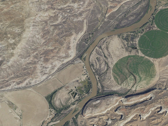 Aerial image of Westwater Canyon