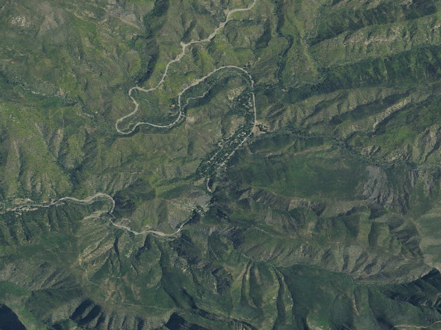 Aerial image of Wheeler Gorge