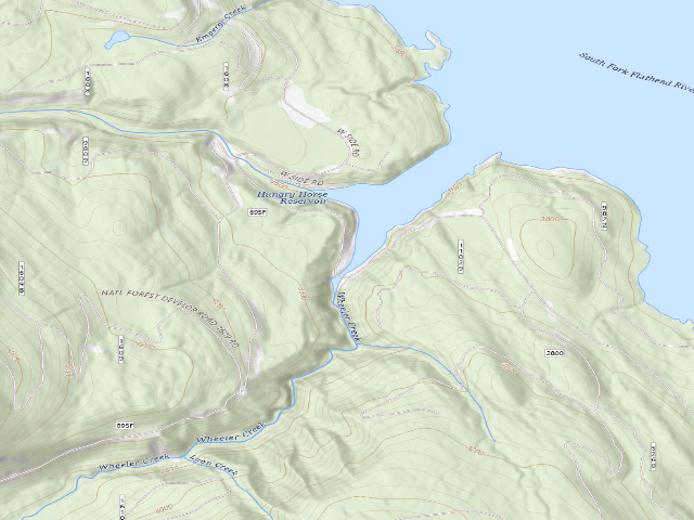 USGS topographic map of Wheeler West 
