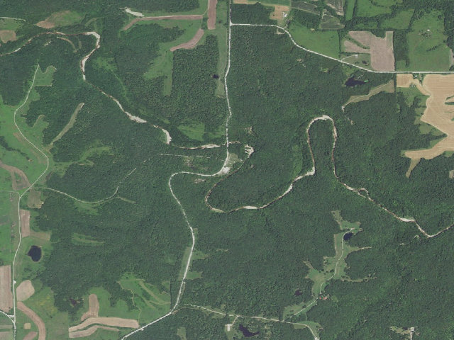 Aerial image of Whetstone Creek Conservation Area