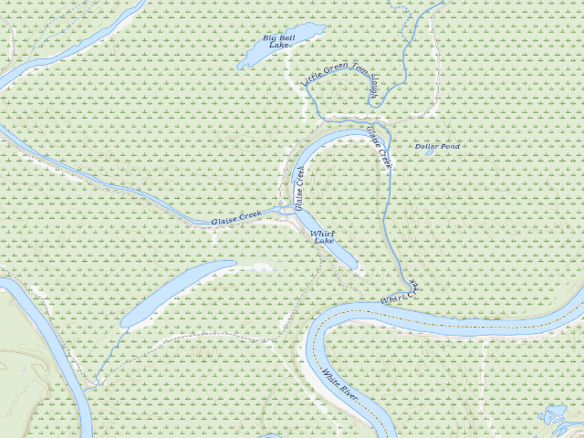 USGS topographic map of Whirl Lake Camping Area
