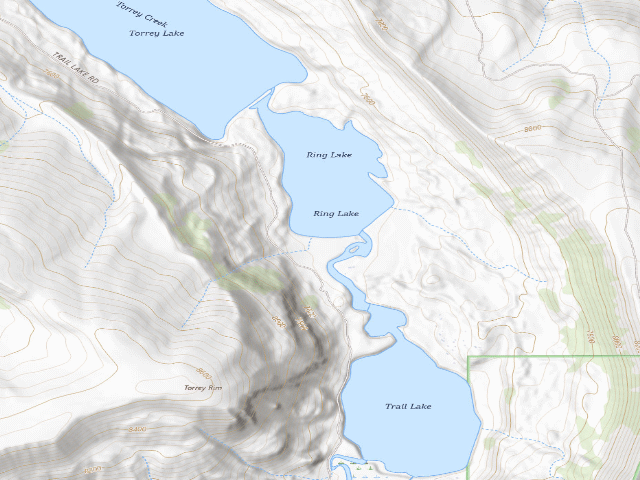 USGS topographic map of Whiskey Basin WHMA — Ring Lake Camping Area