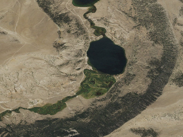 Aerial image of Whiskey Basin WHMA — Trail Lake Camping Area #2