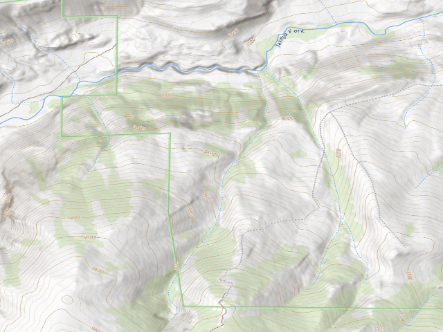 USGS topographic map of Whiskey Mountain