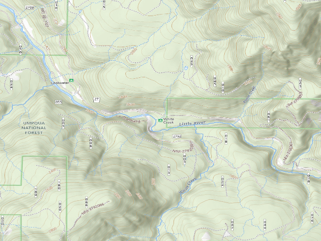 USGS topographic map of White Creek