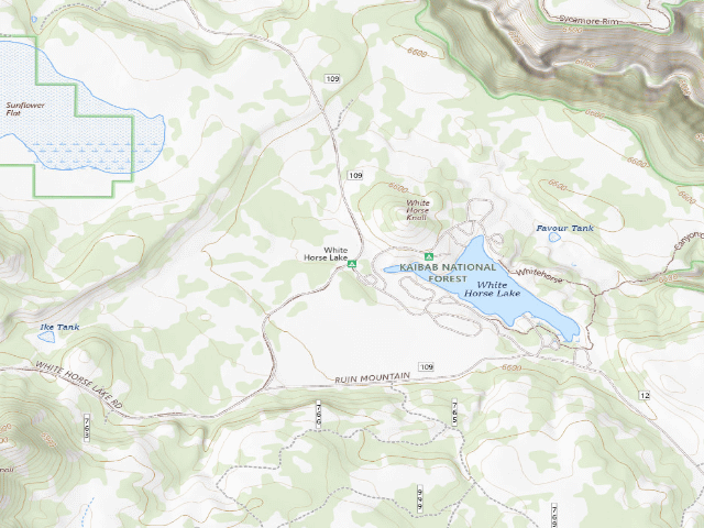 USGS topographic map of White Horse Lake