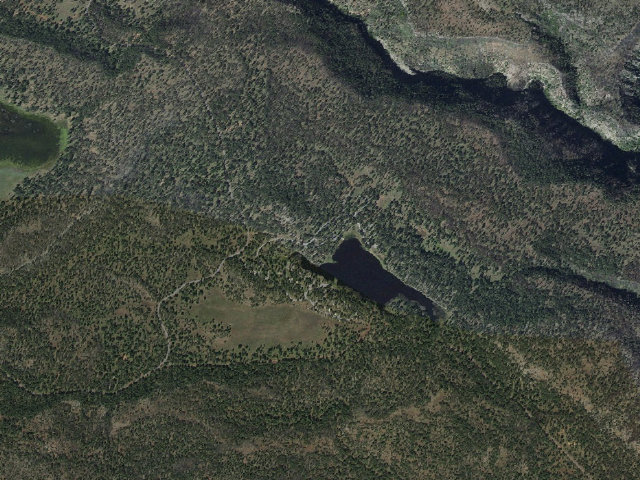 Aerial image of White Horse Lake Campground