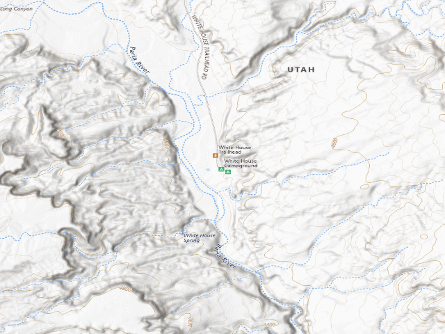USGS topographic map of White House Campground