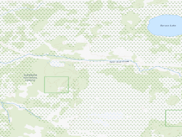 USGS topographic map of White Iron Lake Site 1