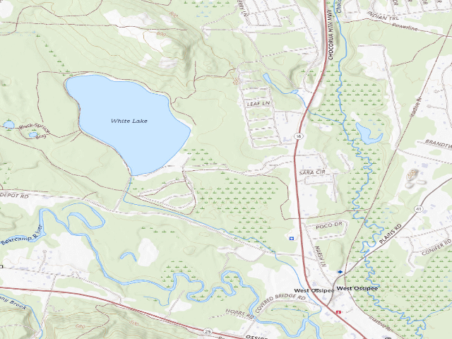 USGS topographic map of White Lake State Park