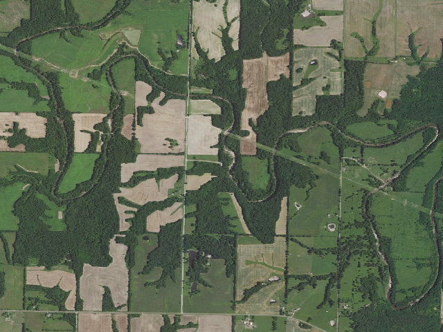 Aerial image of White Oak Bend Access