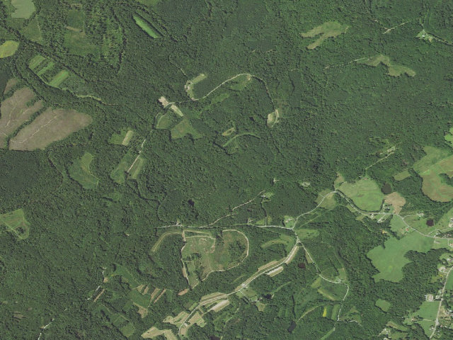 Aerial image of White Oak Mountain WMA