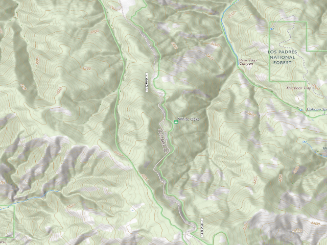USGS topographic map of White Oaks