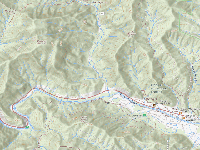 USGS topographic map of White Pine South Group Camp