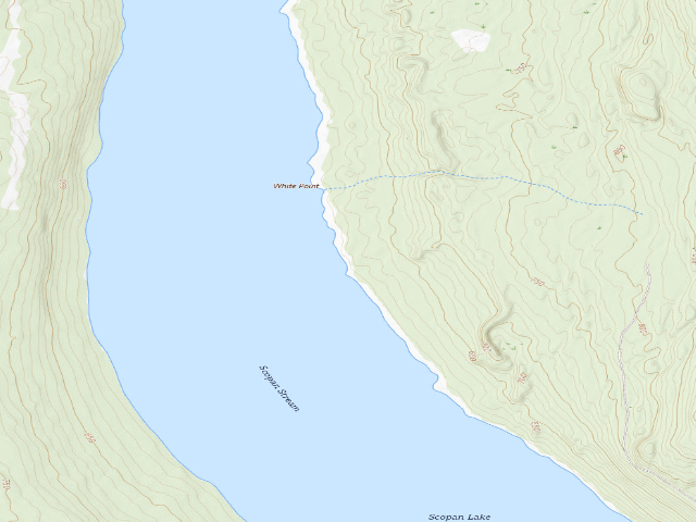 USGS topographic map of White Point (Scopan Public Land)