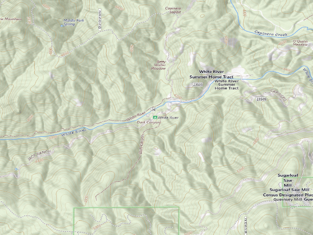 USGS topographic map of White River
