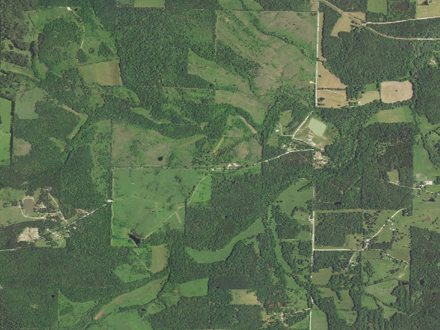 Aerial image of White River Trace Conservation Area
