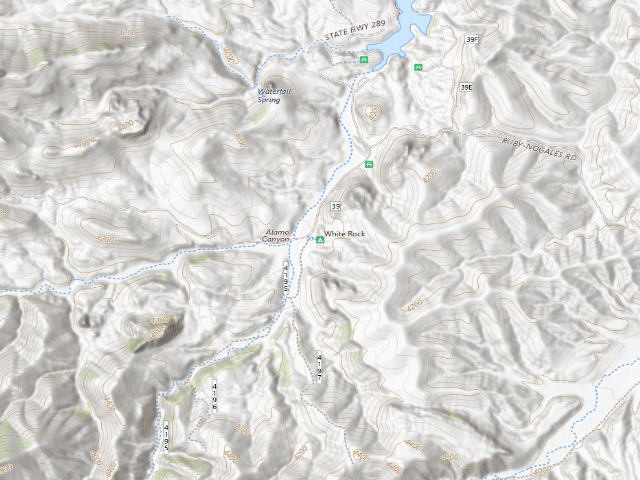 USGS topographic map of White Rock Campground