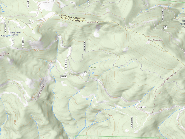 USGS topographic map of White Rock Campground