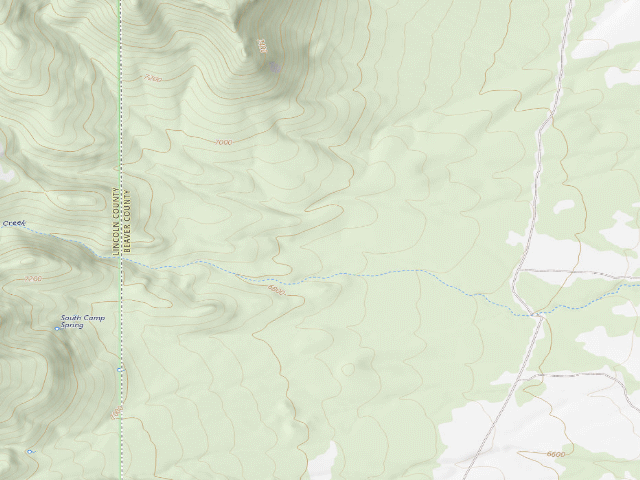 USGS topographic map of White Rock Range Wsa
