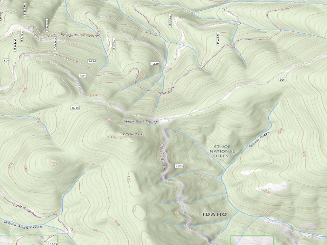 USGS topographic map of White Rock Springs