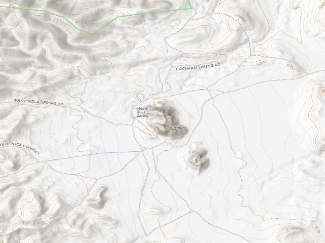 USGS topographic map of White Rocks