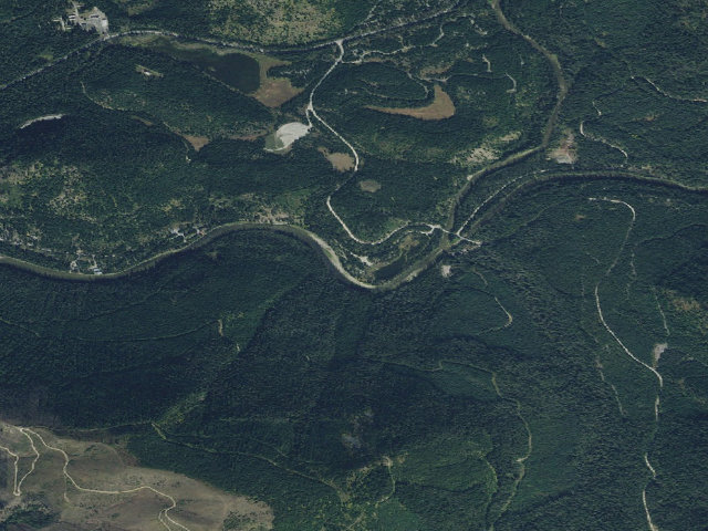 Aerial image of White Sand Campground