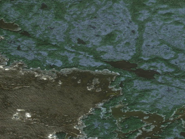 Aerial image of White Sulphur Springs Dispersed Camping Area