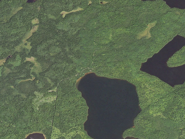 Aerial image of Whitefish Lake Rustic Campground