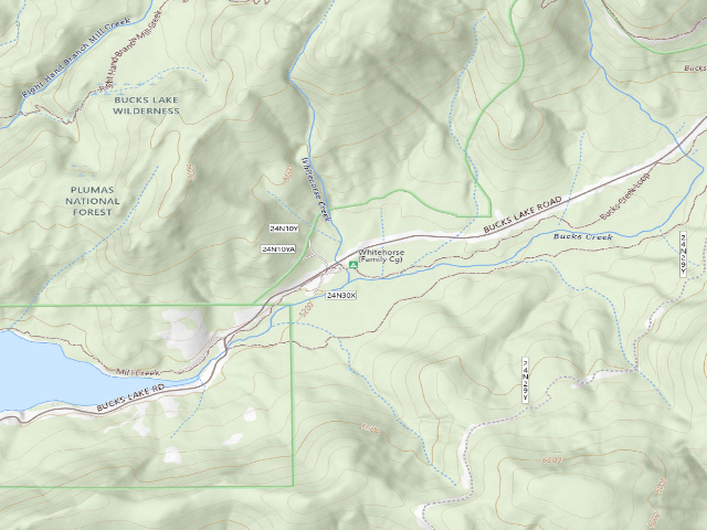 USGS topographic map of Whitehorse (Family Cg)