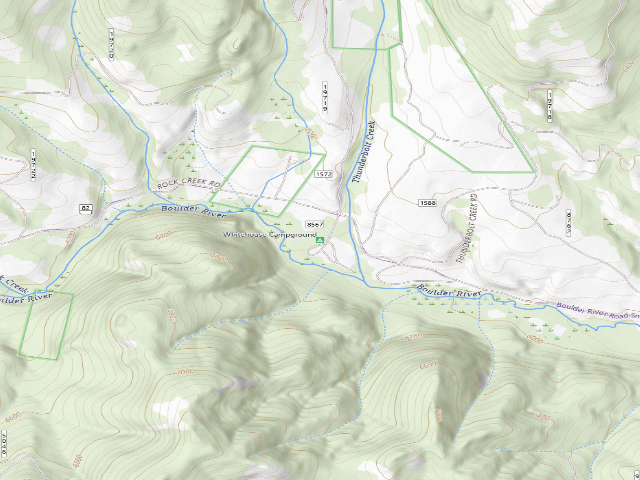 USGS topographic map of Whitehouse Campground