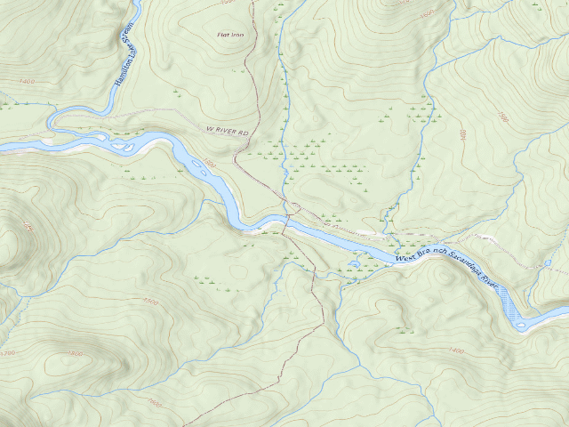 USGS topographic map of Whitehouse Campsite (Silver Lake Wilderness)
