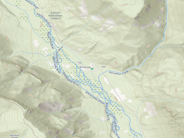 USGS topographic map of Whiterocks