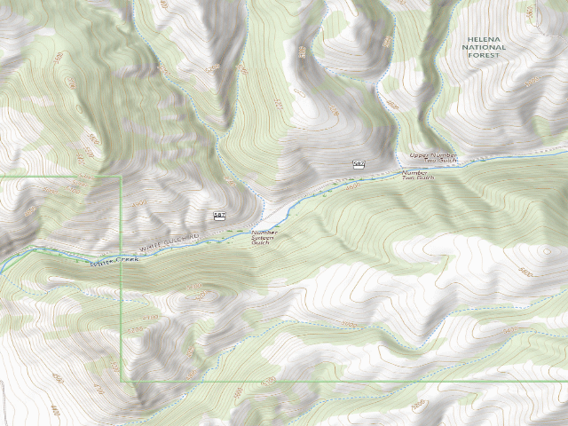 USGS topographic map of Whites03D